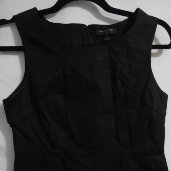 BANANA REPUBLIC PETITE | 2P | Black Sleeveless Dress | Zip-Up Back Closure - Picture 4 of 16